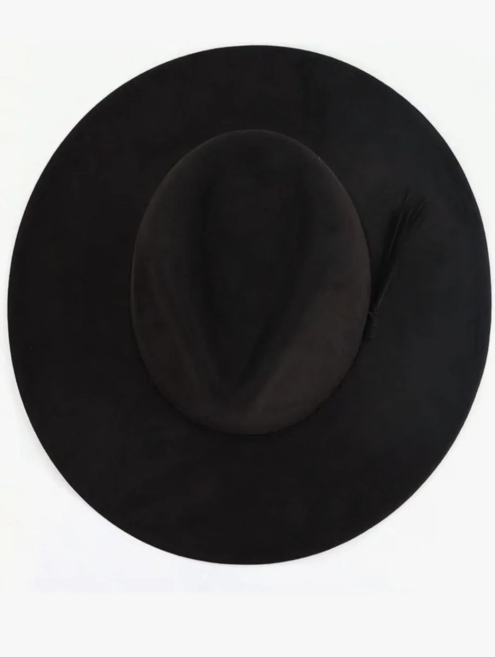 LIDHAY Wide Brim Western Suede Hat